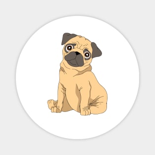 Pug - Cute Pug Dog Magnet